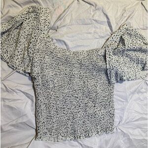 Beige and black shirt